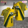 SALE NFL Green Bay Packers Hawaiian Shirt Tropical Flower Short Sleeve