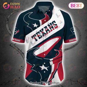 SALE NFL Houston Texans Button Up Shirt Short Sleeve Big Logo