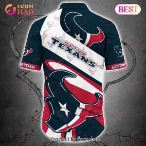 SALE NFL Houston Texans Button Up Shirt Short Sleeve Big Logo
