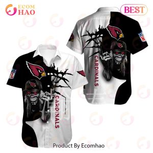 SALE NFL Iron Maiden Arizona Cardinals Hawaiian Shirt Mens Button Up