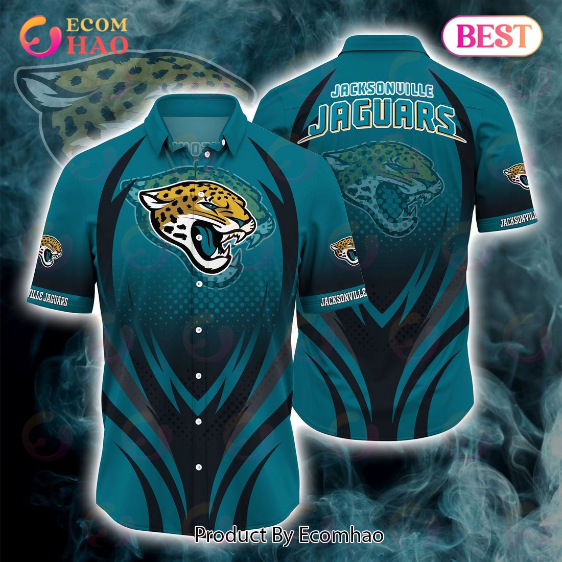SALE NFL Jacksonville Jaguars Hawaiian Shirt Customize Your Name