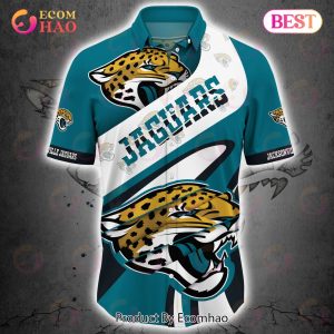 SALE NFL Jacksonville Jaguars Button Up Shirt Short Sleeve Big Logo SALE NFL Jacksonville Jaguars Button Up Shirt Short Sleeve Big Logo
