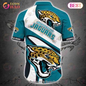 SALE NFL Jacksonville Jaguars Button Up Shirt Short Sleeve Big Logo