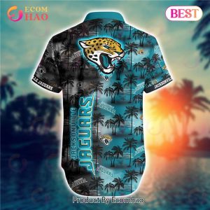 SALE NFL Jacksonville Jaguars Hawaiian Shirt Palm Tree Pattern
