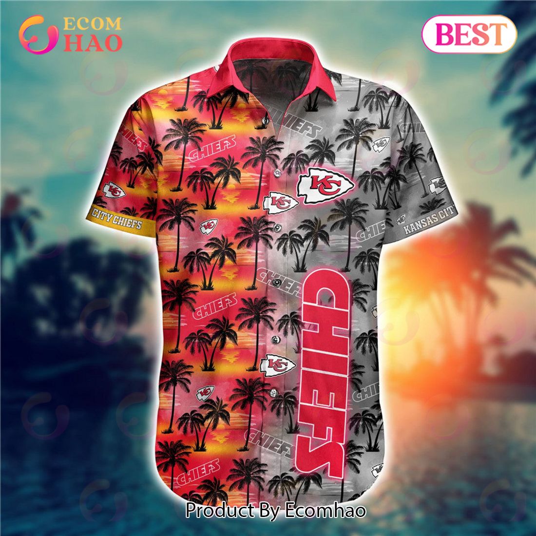 SALE NFL Kansas City Chiefs Button Down Shirt 3D Print
