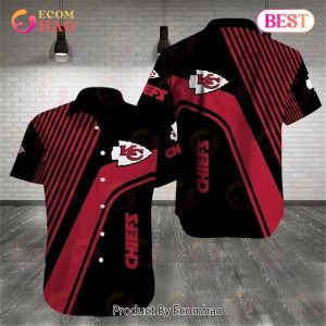 SALE NFL Kansas City Chiefs Hawaiian Hawaiian Shirt Pattern Stripe