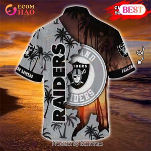 SALE NFL Las Vegas Raiders Hawaiian Shirt Customize Your Name