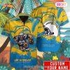 SALE NFL Los Angeles Chargers Hawaiian Shirt Palm Tree Pattern SALE NFL Los Angeles Chargers Hawaiian Shirt Palm Tree Pattern