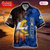 SALE NFL Los Angeles Rams Button Up Shirt Short Sleeve Big Logo SALE NFL Los Angeles Rams Button Up Shirt Short Sleeve Big Logo