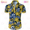 SALE NFL Los Angeles Rams Hawaiian Shirt Palm Tree Pattern SALE NFL Los Angeles Rams Hawaiian Shirt Palm Tree Pattern