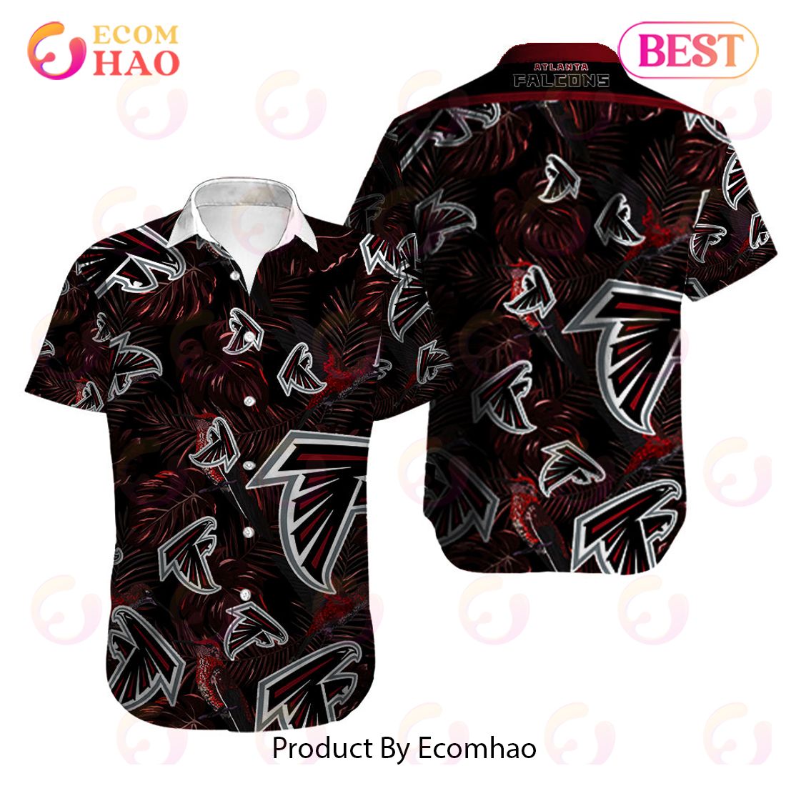 SALE NFL Men’s Baltimore Ravens Hawaiian Shirt Button Up