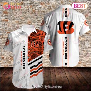 SALE NFL Men’s Cincinnati Bengals Hawaiian Shirt Button Up