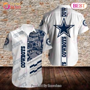 SALE NFL Men’s Dallas Cowboys Hawaiian Shirt Button Up
