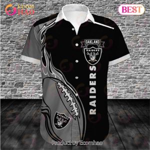 SALE NFL Men’s Oakland Raiders Hawaiian Shirt Fireball Button Short Sleeve SALE NFL Men’s Oakland Raiders Hawaiian Shirt Fireball Button Short Sleeve