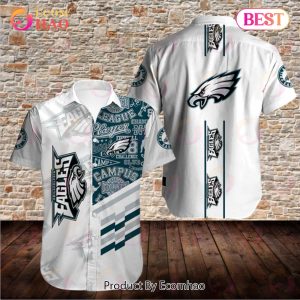 SALE NFL Men’s Philadelphia Eagles Hawaiian Shirt Button Up