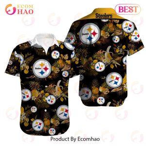 SALE NFL Men’s Pittsburgh Steelers Hawaiian Shirt Tropical
