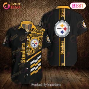 SALE NFL Men’s Pittsburgh Steelers Hawaiian Shirt Button Up