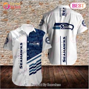SALE NFL Men’s Seattle Seahawks Hawaiian Shirt Button Up