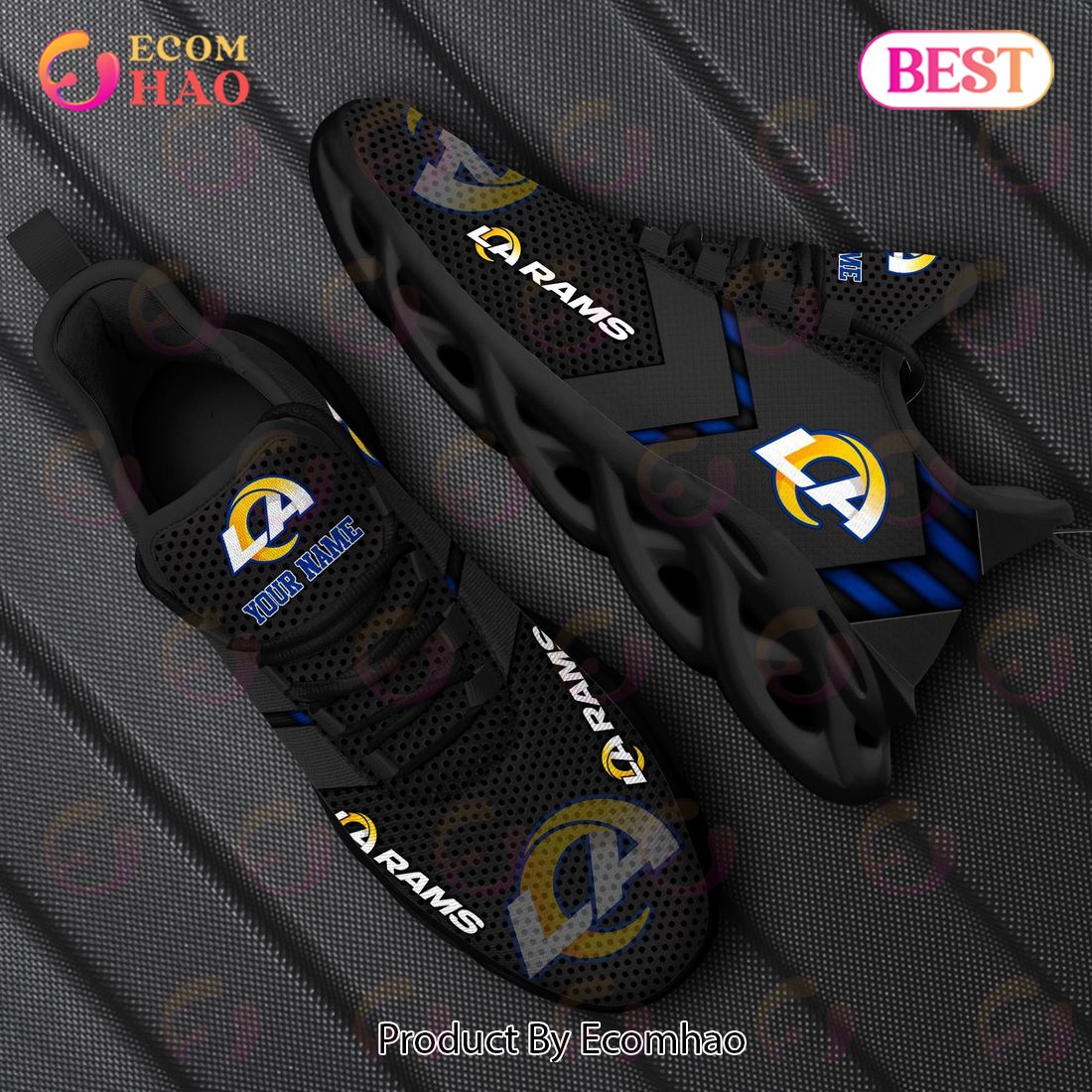 NFL Los Angeles Rams Clunky Sneakers Custom Your Name Gifts For Fan