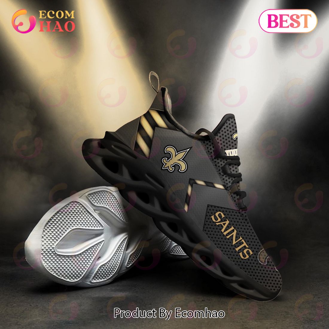 NFL New Orleans Saints Clunky Sneakers Custom Your Name Gifts For Fan