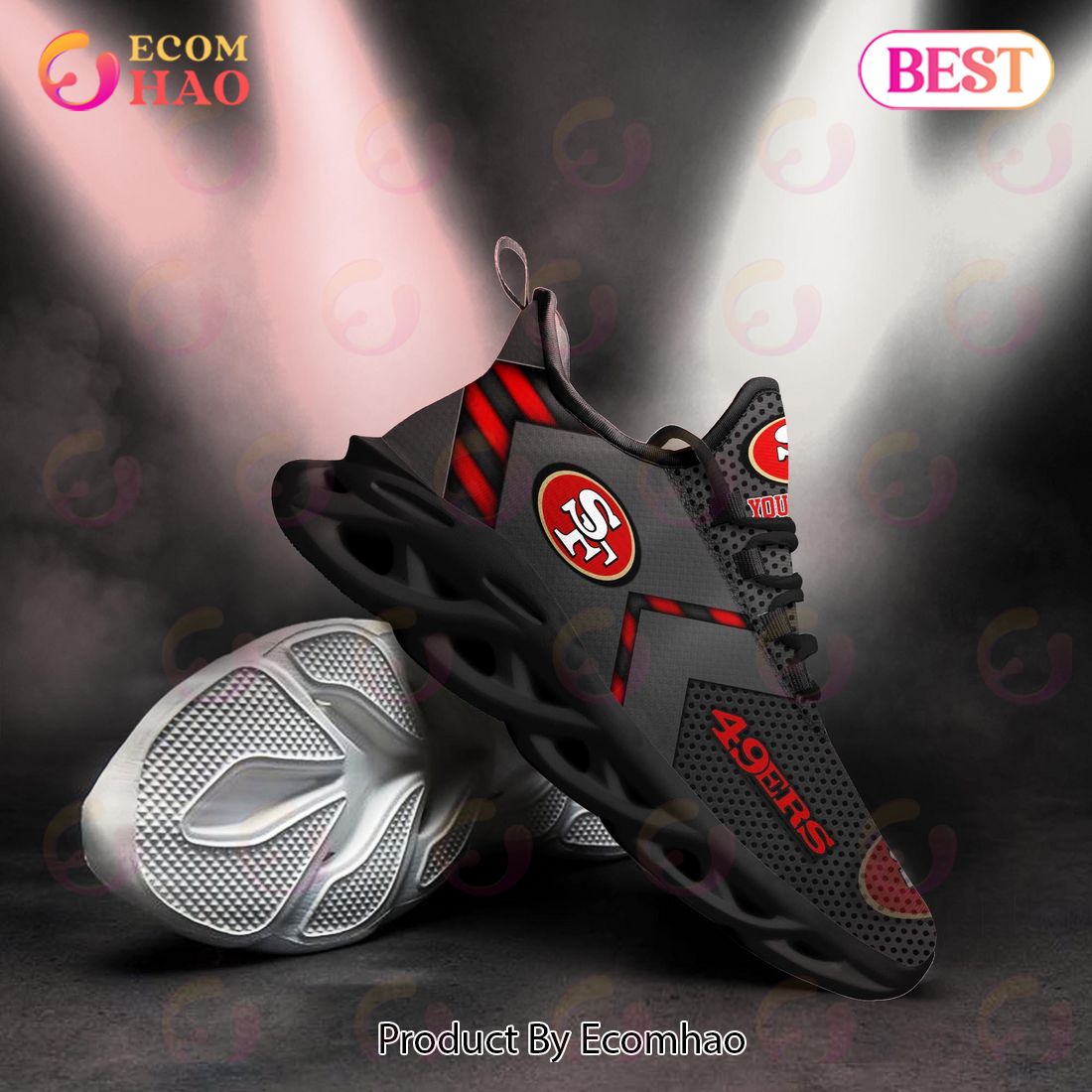 NFL San Francisco 49ers Clunky Sneakers Custom Your Name Gifts For Fan