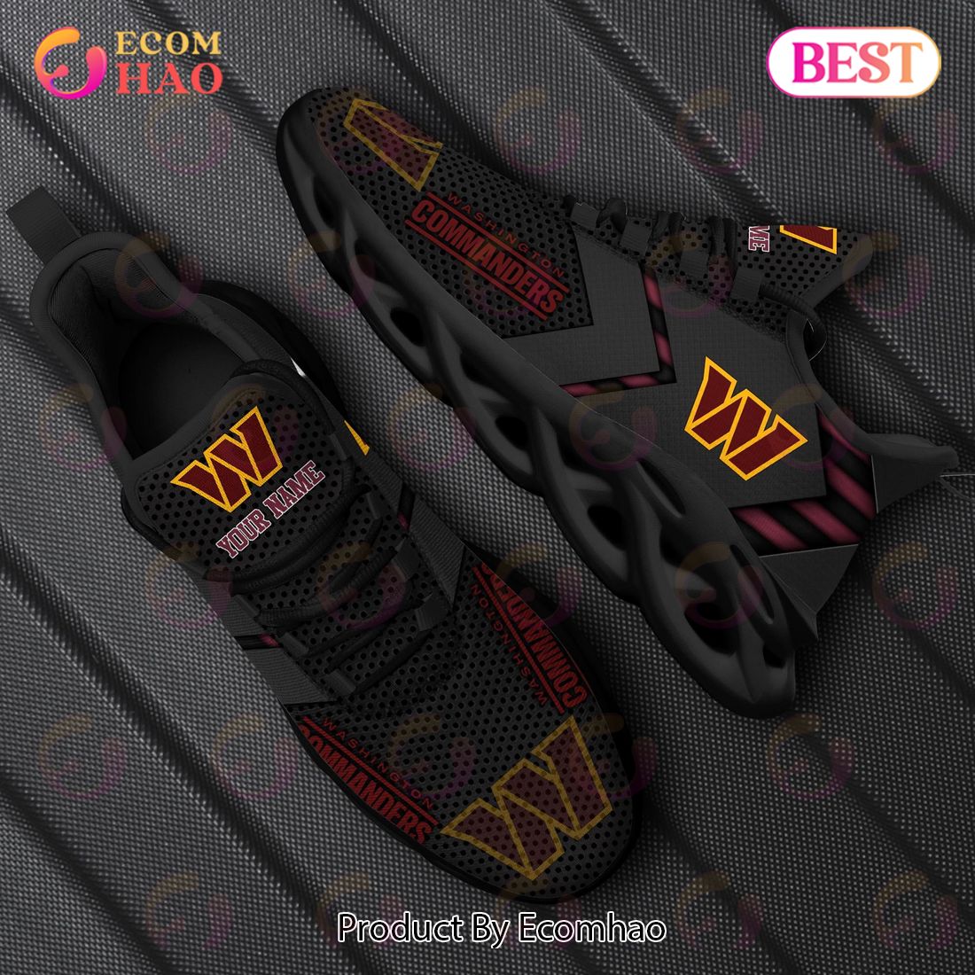 NCAA Alabama Crimson Tide Camo Design Max Soul Sneaker Custom Name