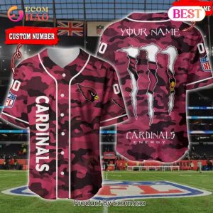 NFL Arizona Cardinals Baseball Jersey Camo Shirt Perfect Gift