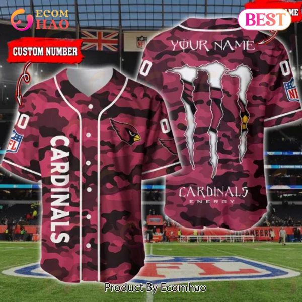 NFL Arizona Cardinals Baseball Jersey Camo Shirt Perfect Gift