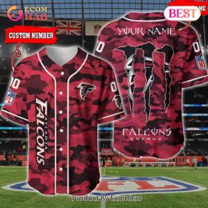 NFL Atlanta Falcons Baseball Jersey Camo Shirt Perfect Gift