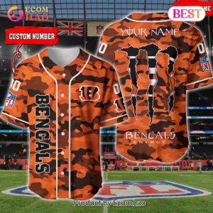 NFL Cincinnati Bengals Baseball Jersey Camo Shirt Perfect Gift