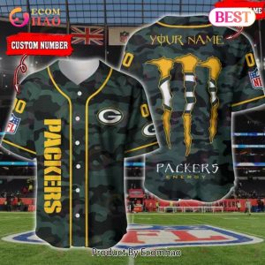 NFL Green Bay Packers Baseball Jersey Camo Shirt Perfect Gift