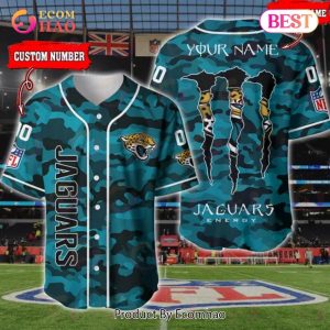 NFL Jacksonville Jaguars Baseball Jersey Camo Shirt Perfect Gift