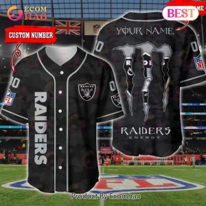 NFL Las Vegas Raiders Baseball Jersey Camo Shirt Perfect Gift
