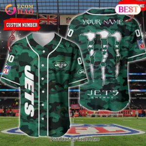 NFL New York Jets Baseball Jersey Camo Shirt Perfect Gift
