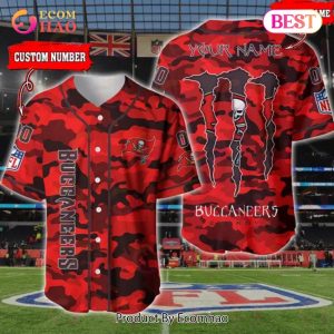 NFL Tampa Bay Buccaneers Baseball Jersey Camo Shirt Perfect Gift