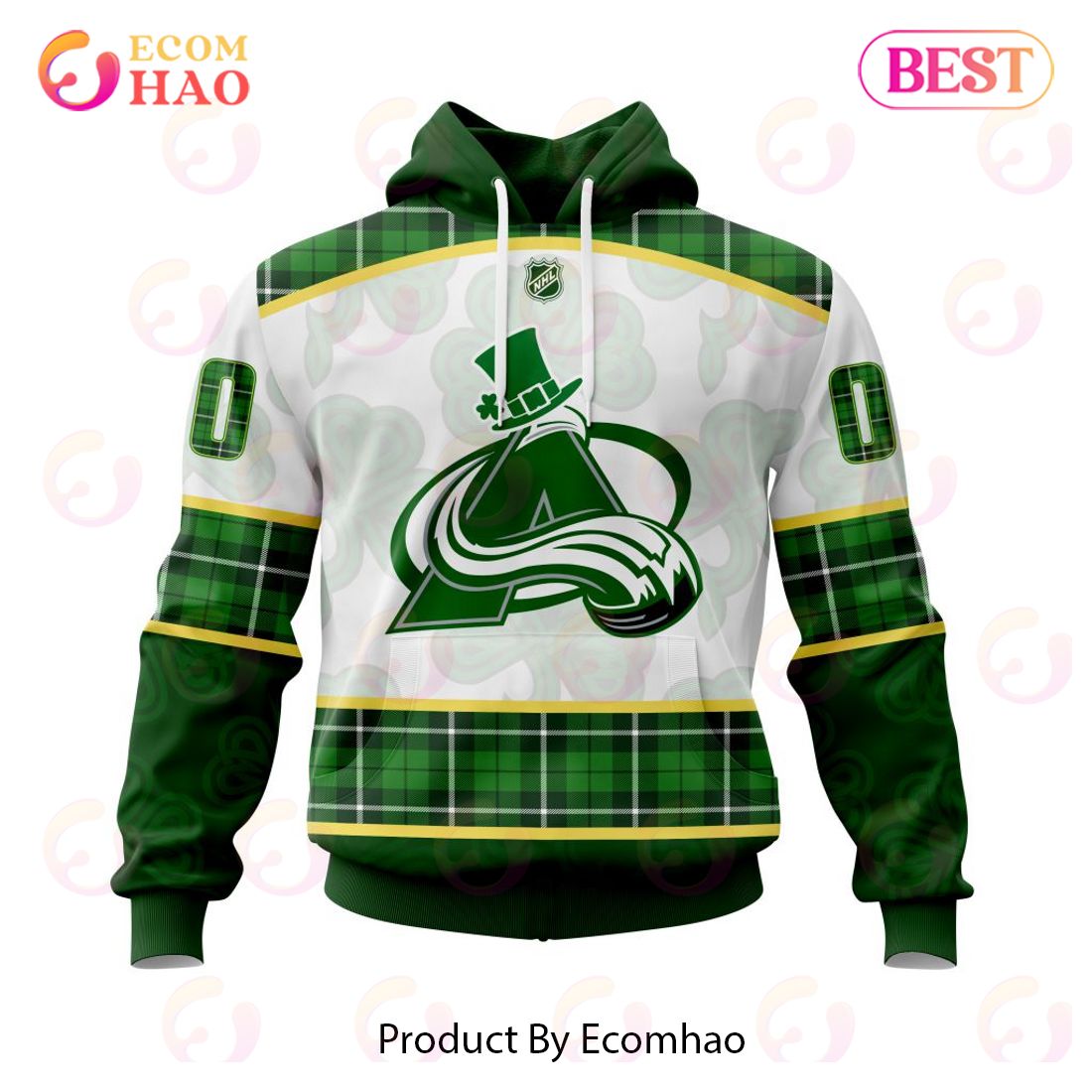 NHL Colorado Avalanche 2022 St Patrick Day Personalized Hockey Jersey -  LIMITED EDITION