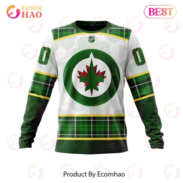 Personalized NHL Winnipeg Jets St.Patrick Days Concepts 3D Hoodie