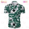 SALE NFL New York Jets Hawaiian Shirt Palm Tree Pattern