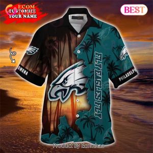 SALE NFL Philadelphia Eagles Hawaiian Shirt Customize Your Name