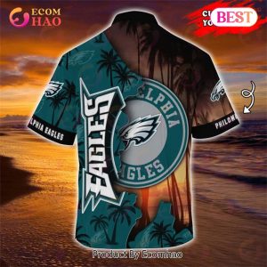 SALE NFL Philadelphia Eagles Hawaiian Shirt Customize Your Name
