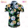 SALE NFL Pittsburgh Steelers Hawaiian Shirt Palm Trees Pattern