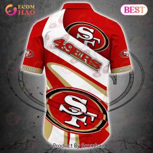 SALE NFL San Francisco 49ers Button Up Shirt Short Sleeve Big Logo