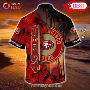 SALE NFL San Francisco 49ers Hawaiian Shirt Customize Your Name