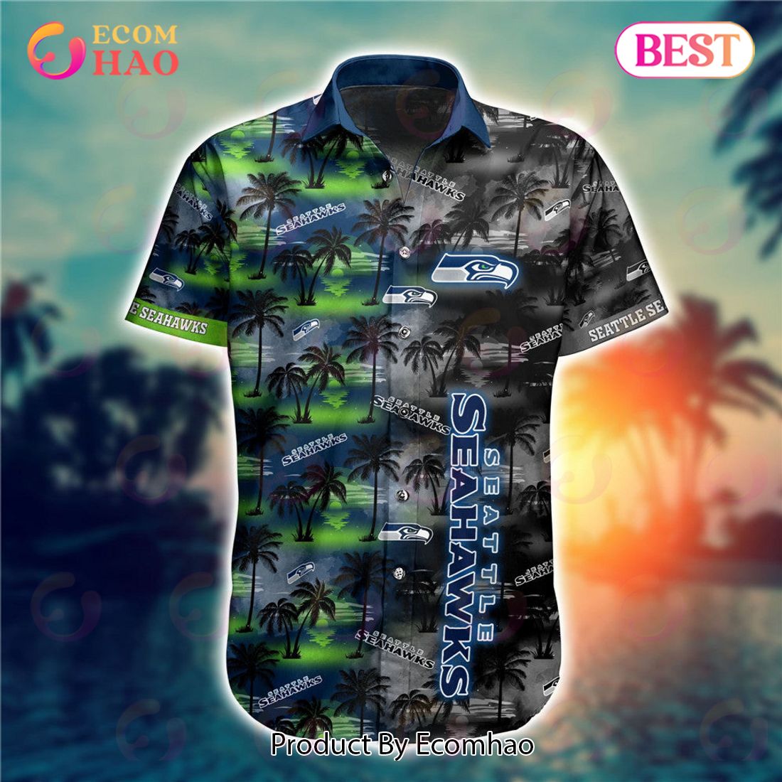 Seattle seahawks 3D Hawaiian Shirt And Shorts For Men And Women Gift Fans -  Freedomdesign