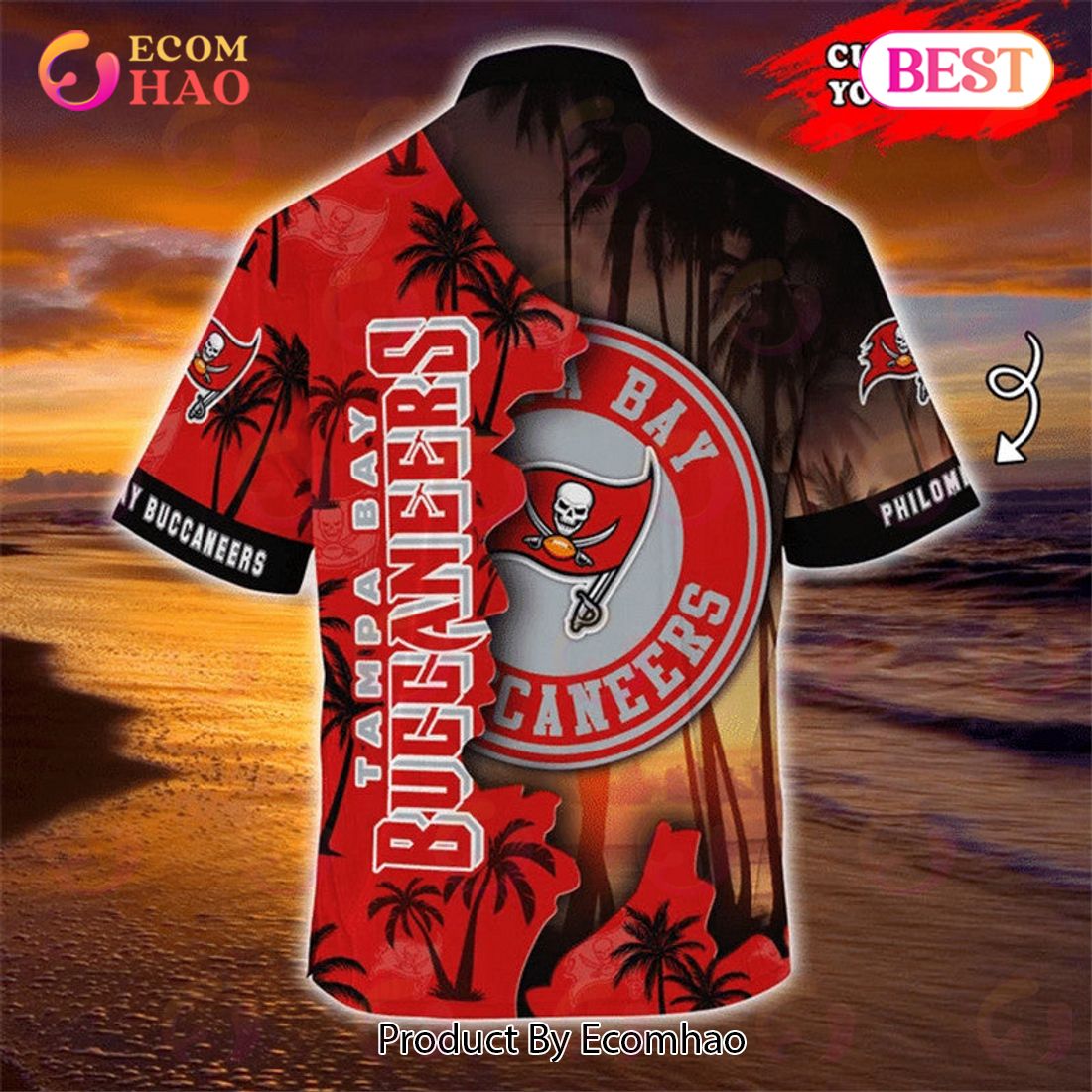 SALE NFL Tampa Bay Buccaneers Hawaiian Shirt Customize Your Name