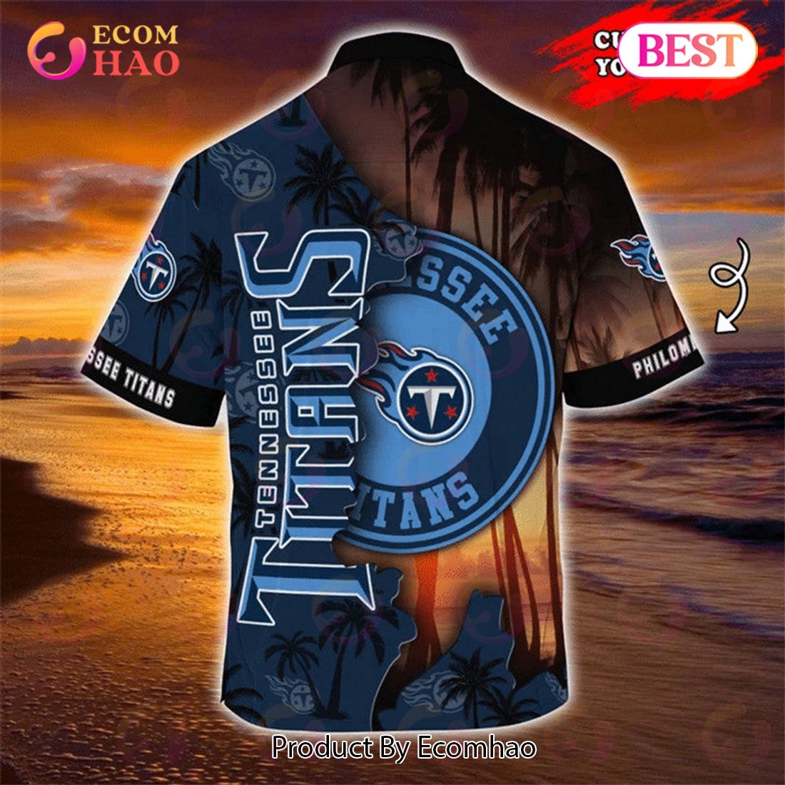 SALE NFL Tennessee Titans Hawaiian Shirt Customize Your Name