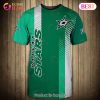 SALE NHL Dallas Stars 3D T-Shirt Graffiti Short Sleeve