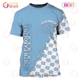 SALE NHL North Carolina Tar Heels Men’s T-shirt 3D Short Sleeve O Neck
