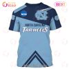 SALE NHL North Carolina Tar Heels Men’s T-shirt 3D Short Sleeve O Neck