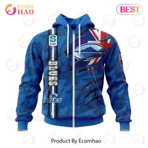 Super Rugby Auckland Blues Specialized Jersey Concepts With National Flag 3D Hoodie